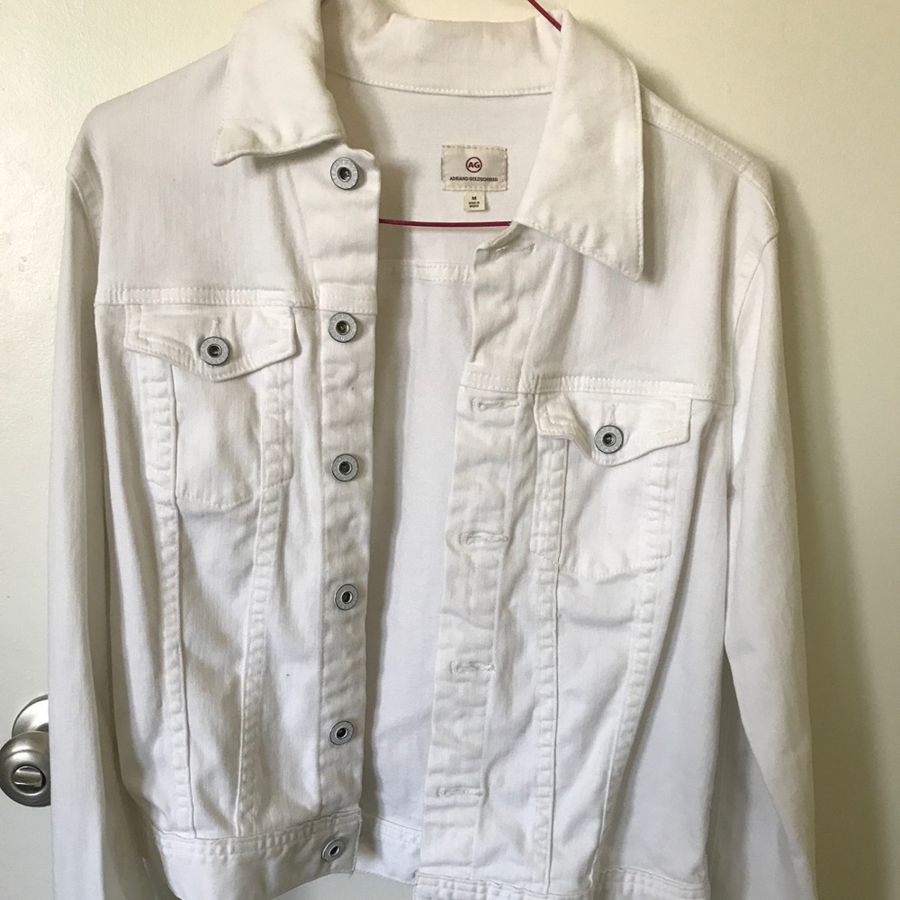 Ag white denim jacket